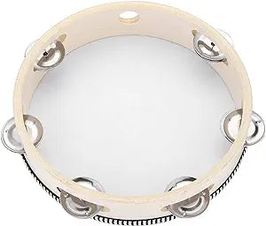 Tambourine for Church 8 inch Hand Held image 0
